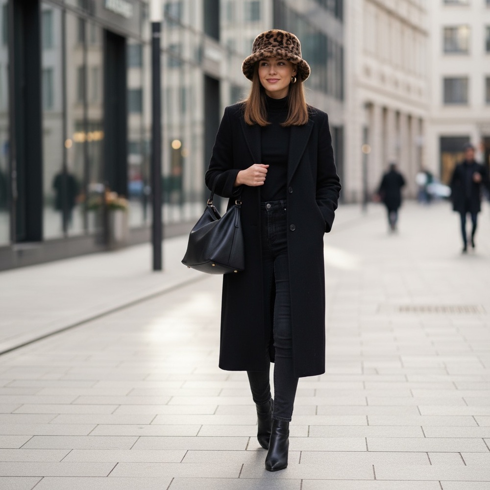 Apparis Animal Print Faux Fur Hat